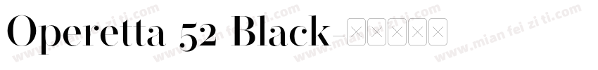 Operetta 52 Black字体转换